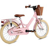 Puky Youke Classic cykel m. håndbremse og cykelkurv, 16" - Retro rose - Fra 4 år