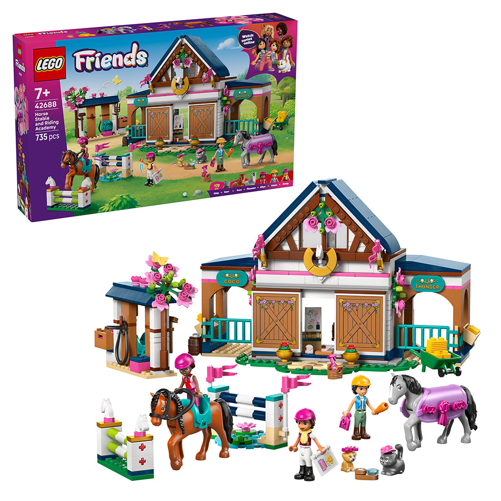 LEGO® Friends Hestestald og rideskole