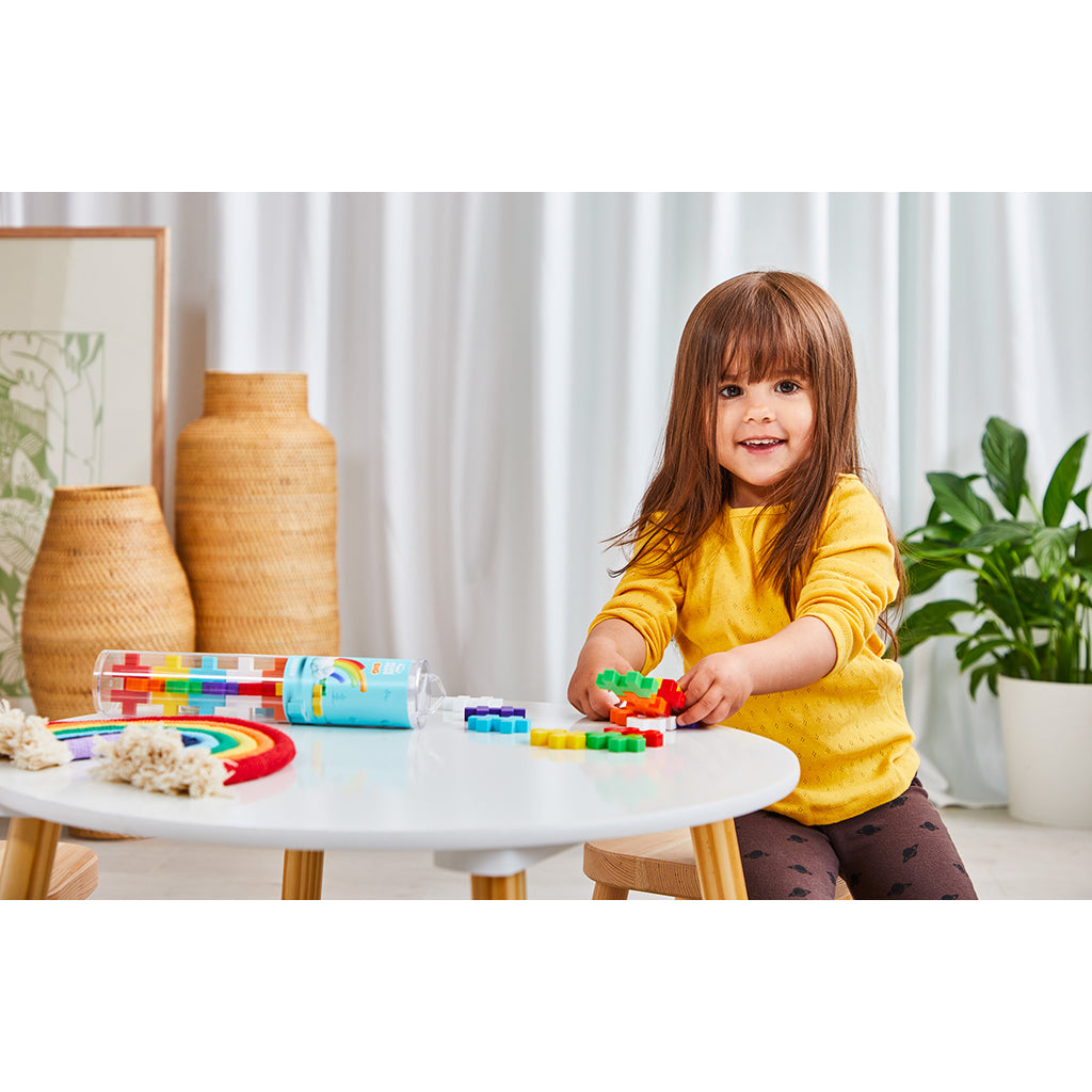 Plus-Plus BIG Regnbue farvemix, 15 stk i rør