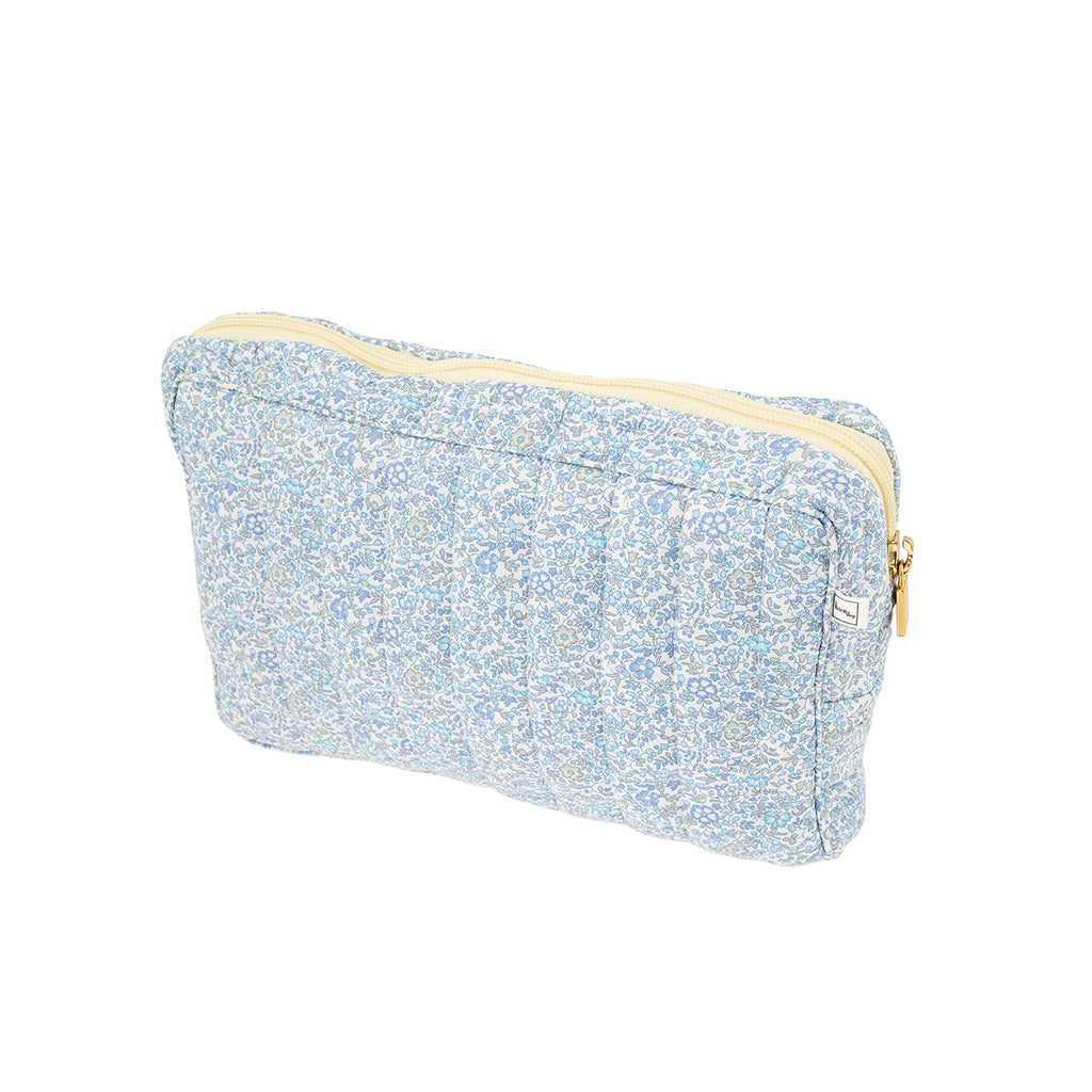 Bon Dep Pouch small, toilettaske med Liberty - Katie and Millie Light Blu