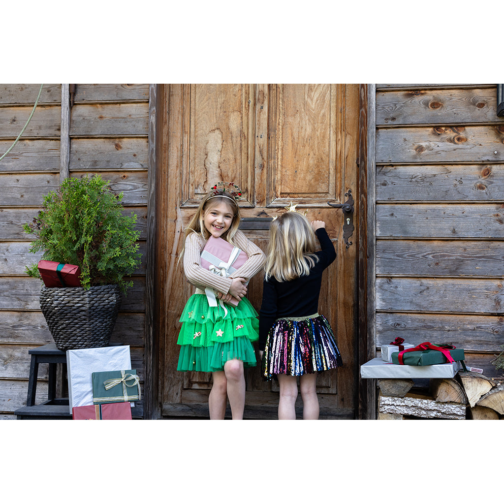 Great Pretenders udklædningstøj, Juletræ nederdel - str. 4-6 år