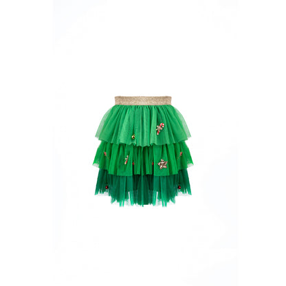 Great Pretenders udklædningstøj, Juletræ nederdel - str. 4-6 år