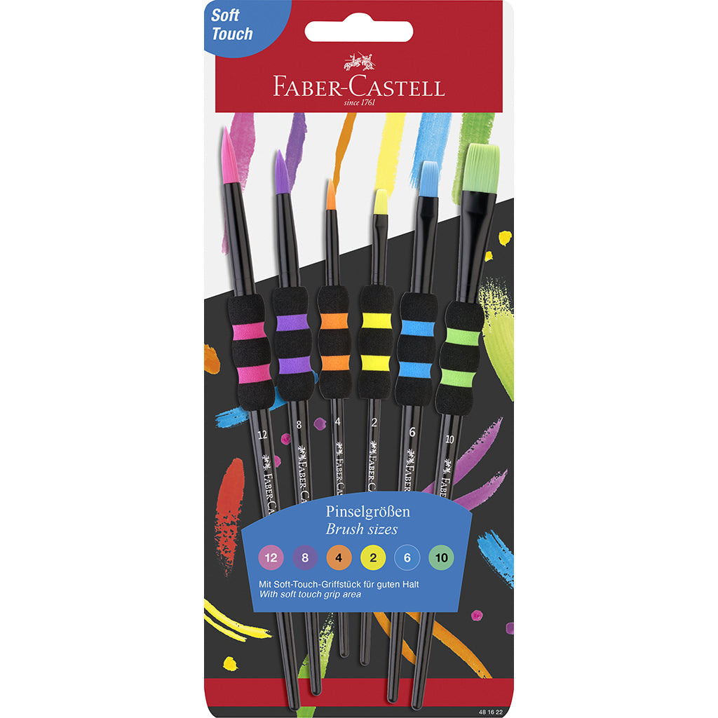 Faber-Castel, Penselsæt til børn – 6 stk Soft Touch