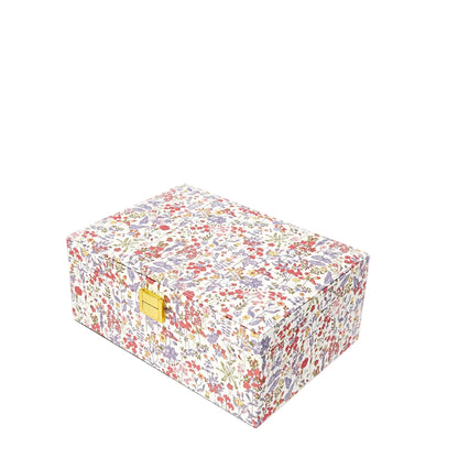 Bon Dep smykkeskrin m. Liberty print, Square - Field Flowers