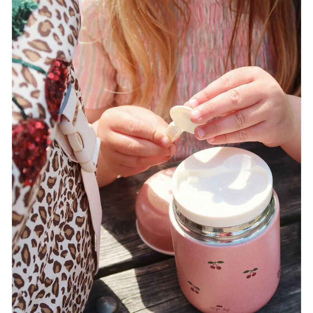 Konges Sløjd glitter termo madkasse, Cherry glitter