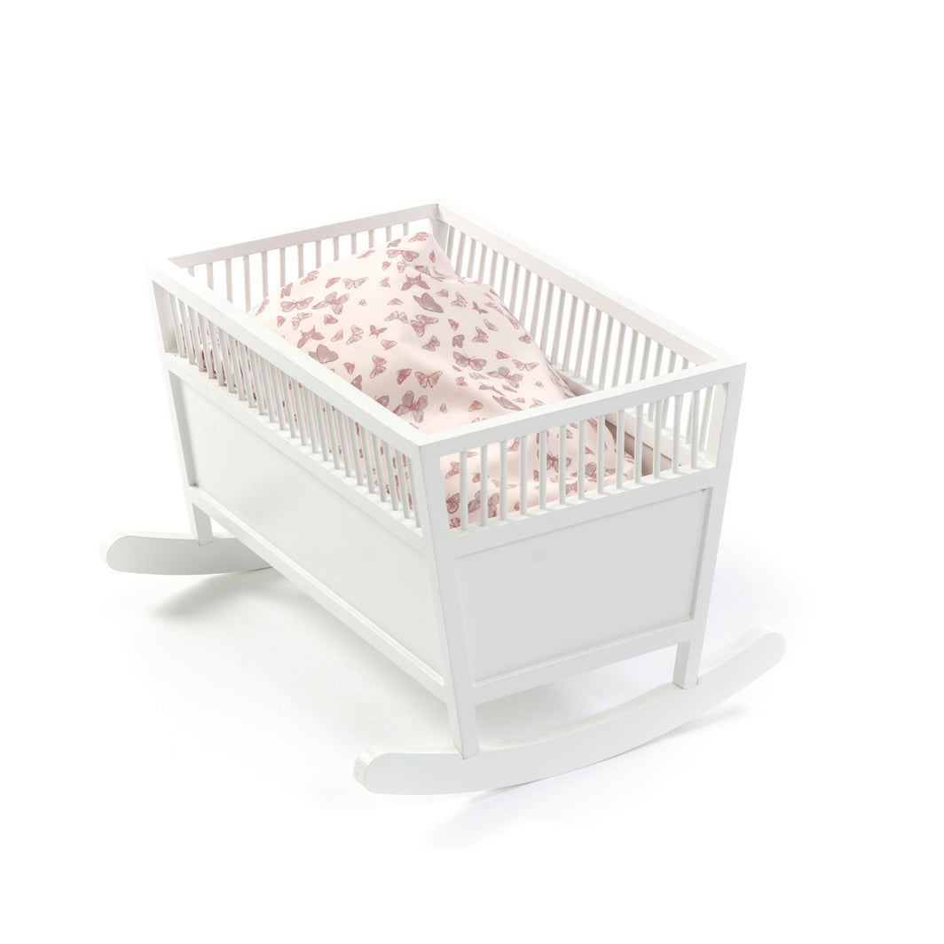 Smallstuff dukkeseng, Rosaline vugge i træ - White