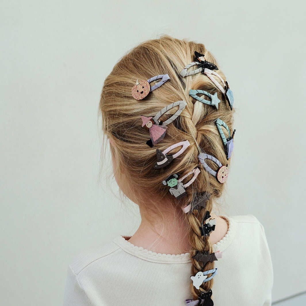 Mimi &amp; Lula hårpynt, 8 hårclips - Mini Halloween