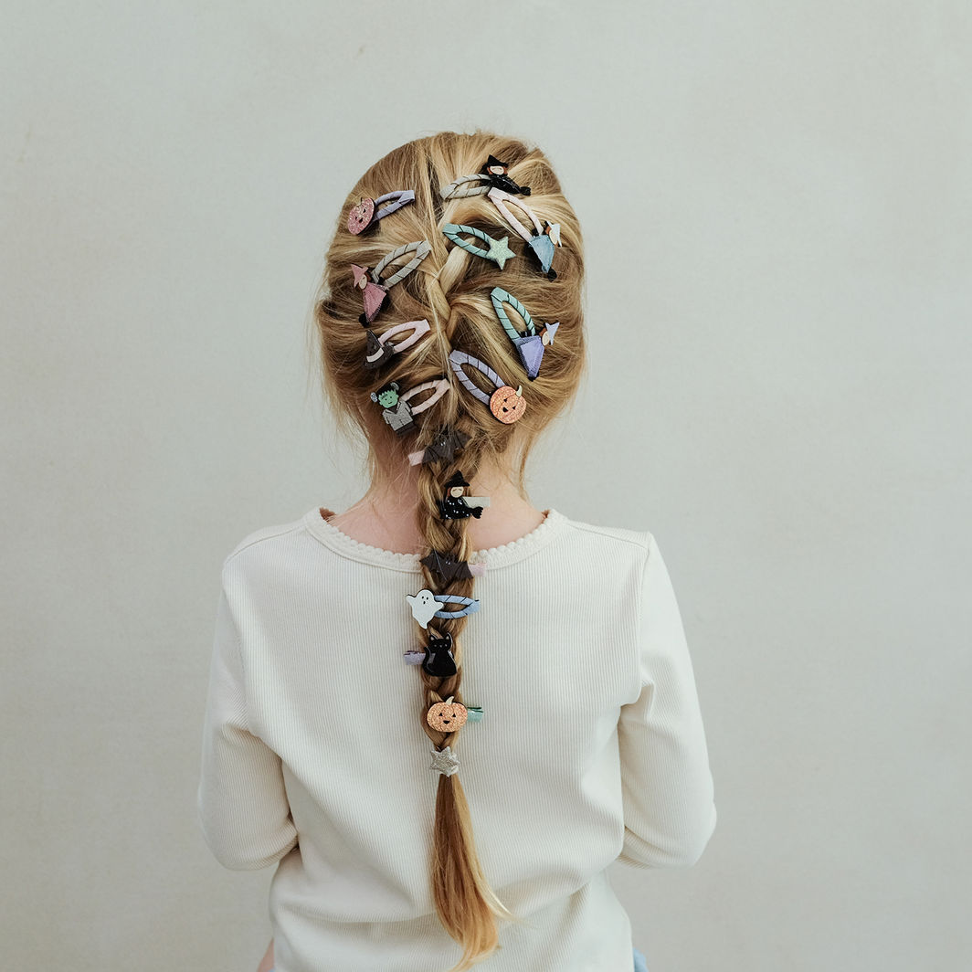 Mimi &amp; Lula Hårpynt, 8 hårelastikker - Mini Halloween