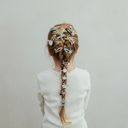 Mimi &amp; Lula 8 hårclips, Mini Santa Christmas