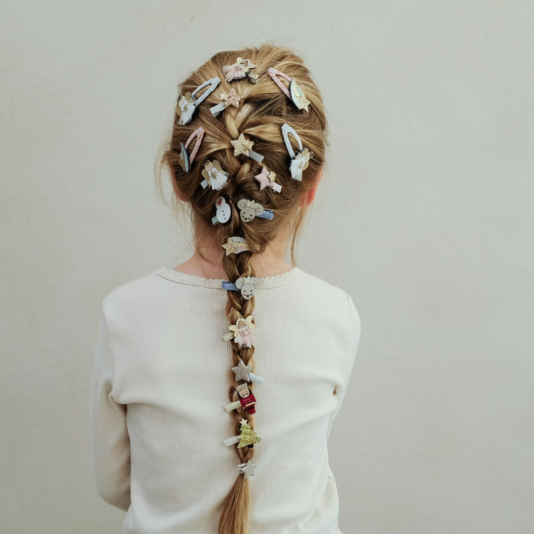 Mimi &amp; Lula 8 hårclips, Mini Angel Christmas