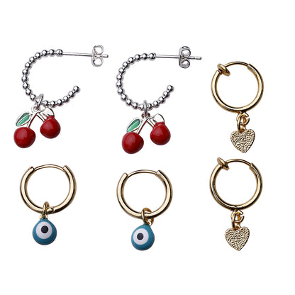 Me &amp; My Box, DIY smykkeboks, Tassel Ear - 3 par øreringe til børn