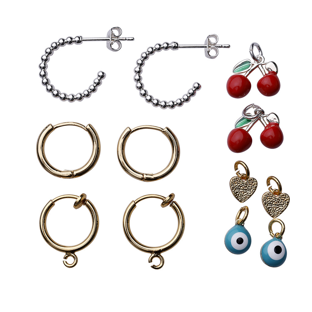 Me &amp; My Box, DIY smykkeboks, Tassel Ear - 3 par øreringe til børn