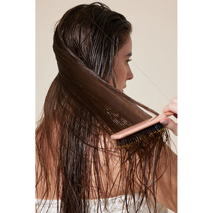 Fan Palm hårbørste, Bloom paddle wet brush - Large Rose w/glitter