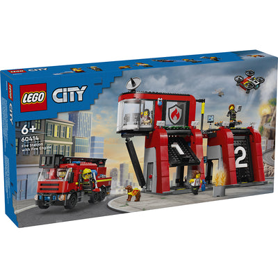 LEGO® City Fire, Brandstation med brandbil