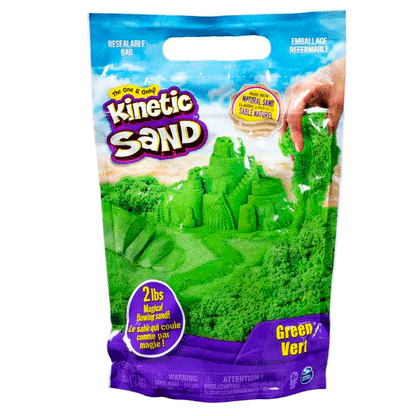 Kinetic Sand Magisk sand grøn i lilla pose