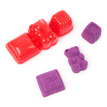 Kinetic Sand, Candy bag, 85 g og 1 form - 4 ass. farver