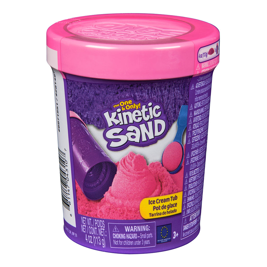 Kinetic Sand, Ice cream tub, 113 g - 3 ass. farver