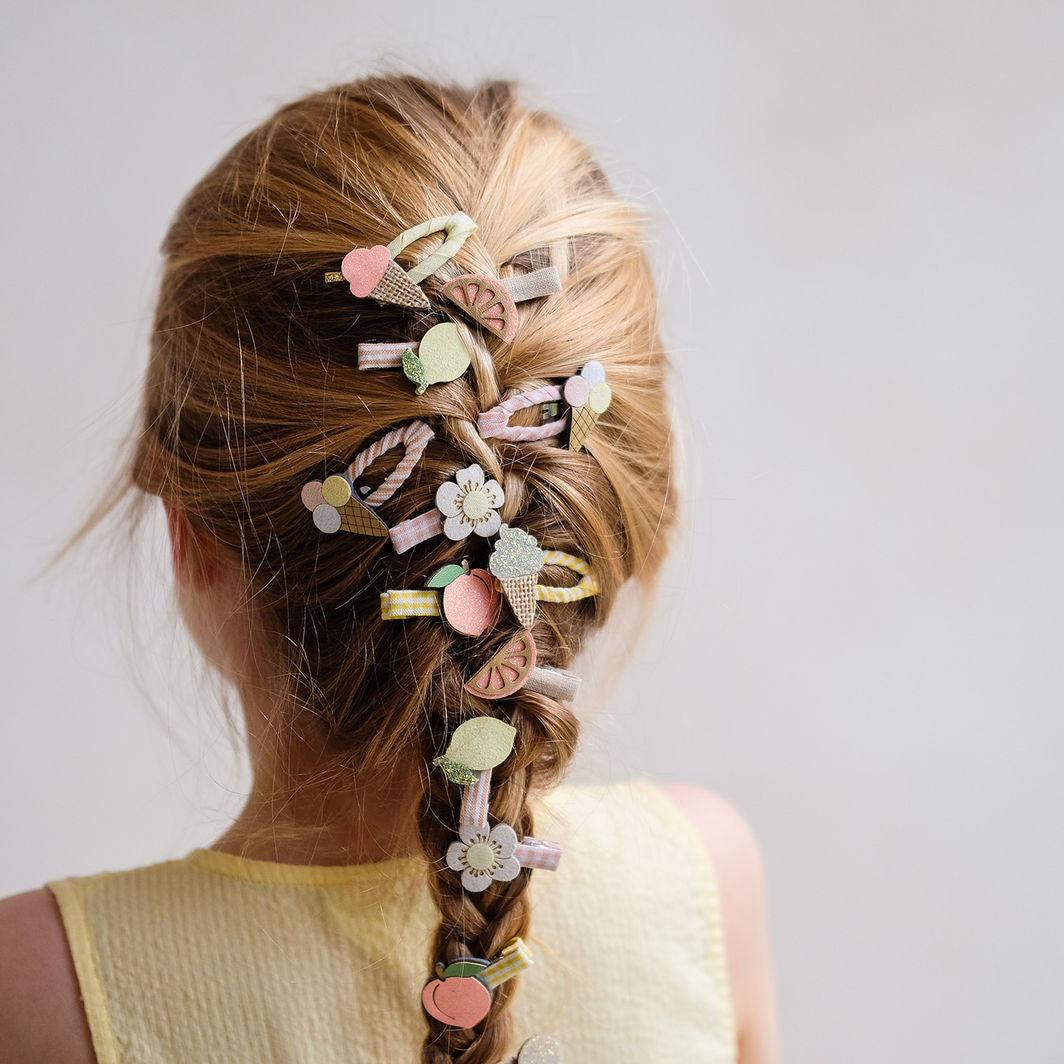 Mimi &amp; Lula 8 hårclips, Mini Citrus Peaches and Cream