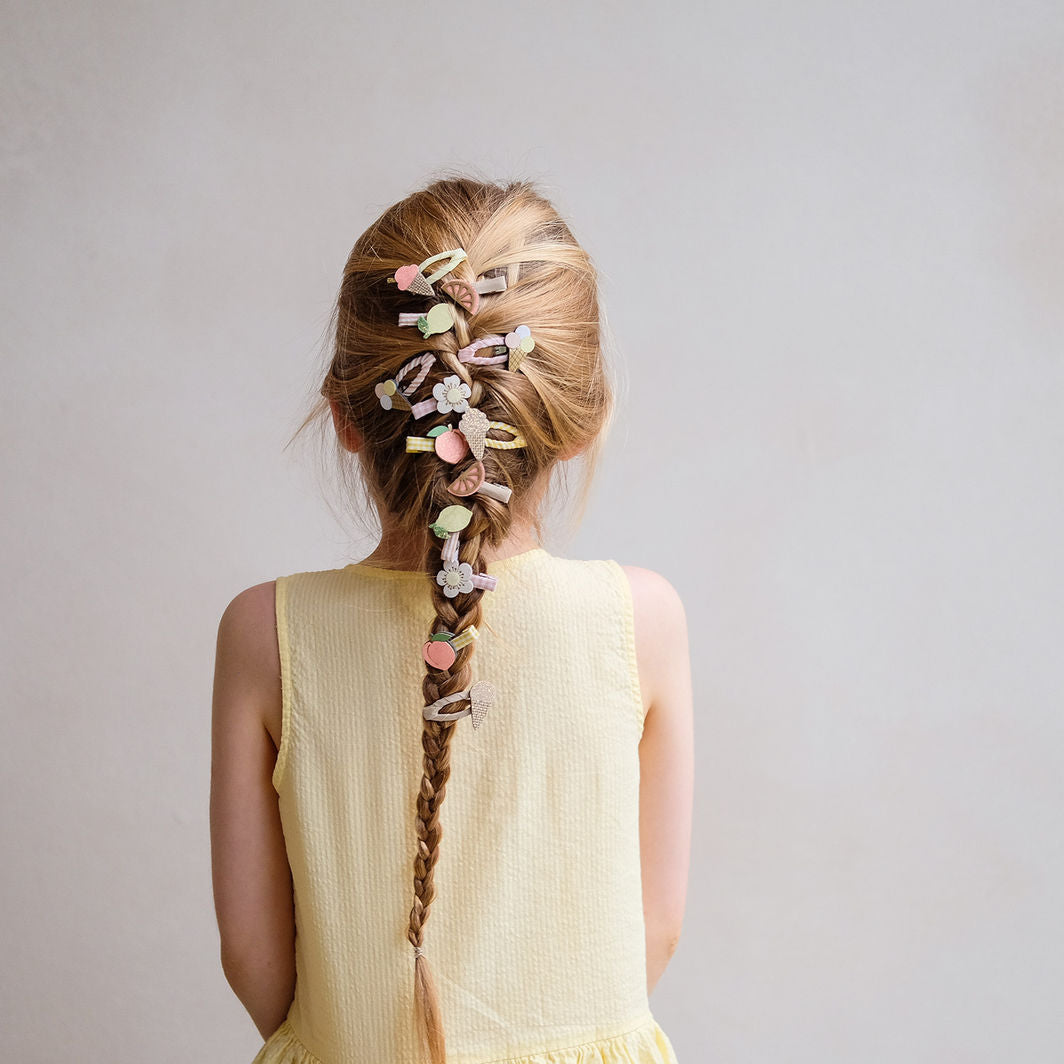 Mimi &amp; Lula 8 hårclips, Mini Citrus Peaches and Cream