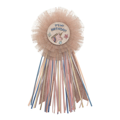 Mimi &amp; Lula badge, Birthday Unicorn Celeste