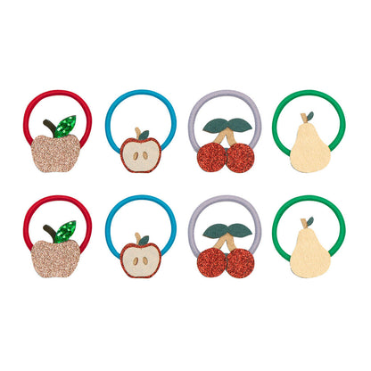 Mimi &amp; Lula - 8 hårelastikker - Mini Fruity Mushroom Village