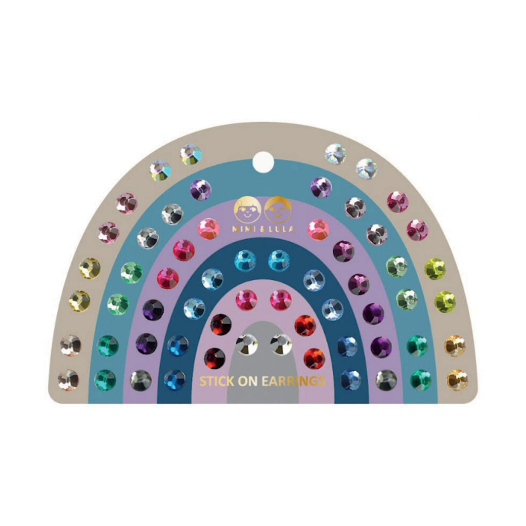 Mimi &amp; Lula Selvklæbende ørestickers 30 par - Colour Gem Earrings