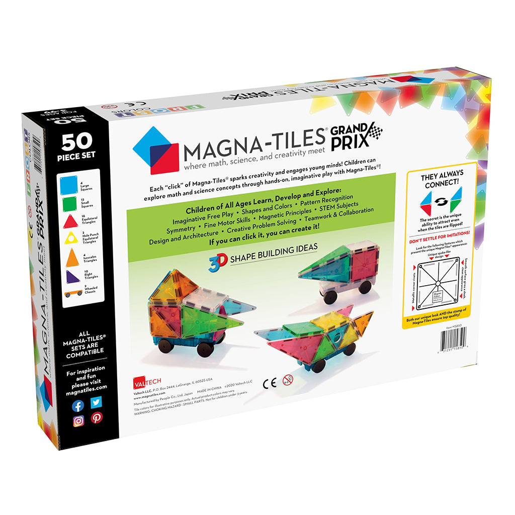 Magna-Tiles Grand Prix Frost, 50 dele