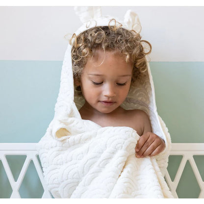 Cam Cam juniorhåndklæde m. hætte og øre, Classic grey