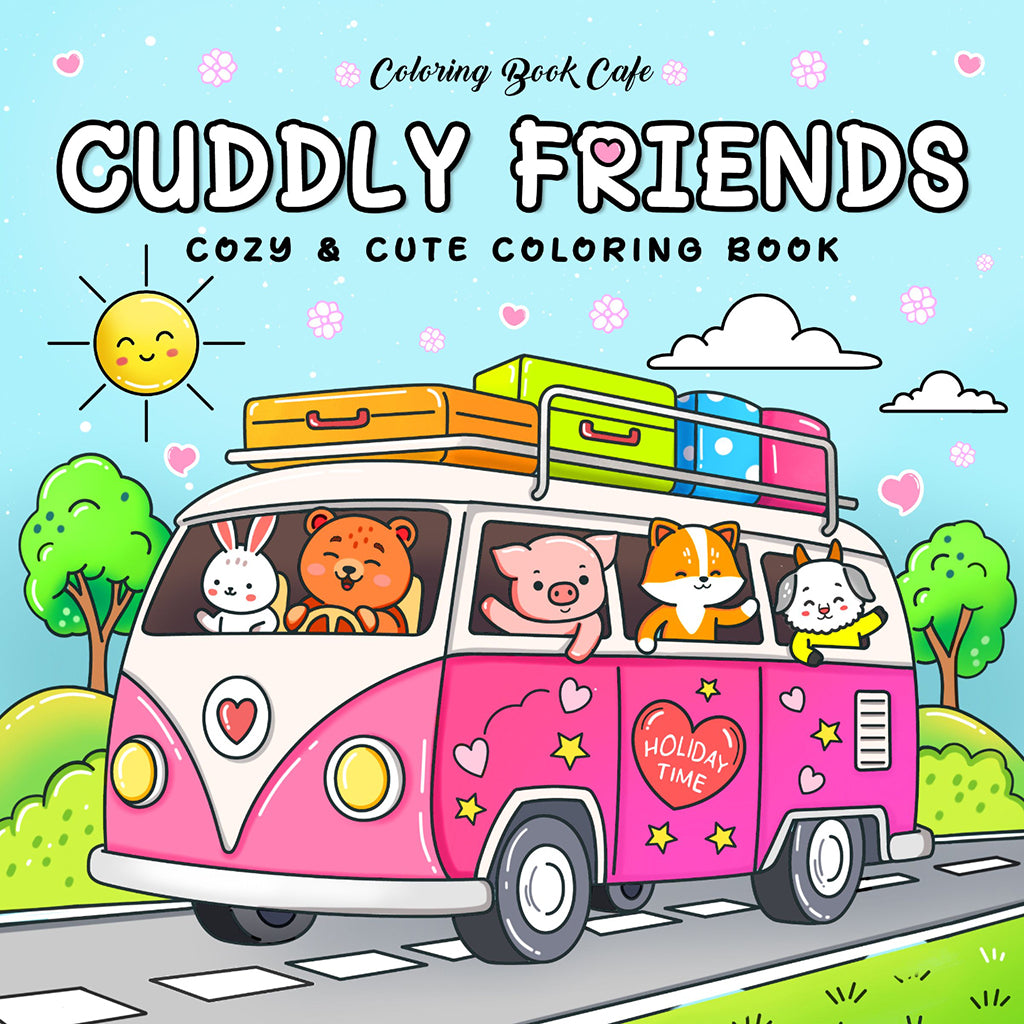 Cuddly Friends, Cozy Coloring - malebog