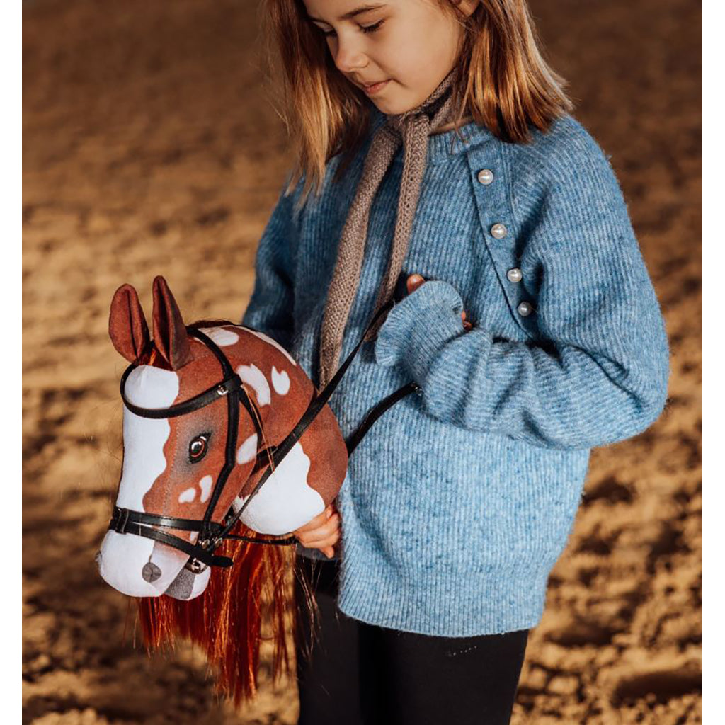 By Astrup Kæphest, Coco - Rødbrun/hvid