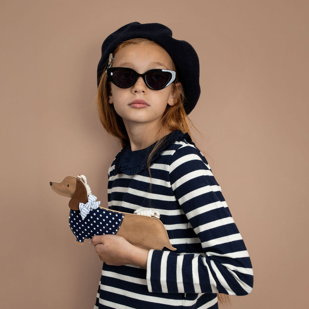 Mimi &amp; Lula taske med rem, Sausage Dog Mon Cheri