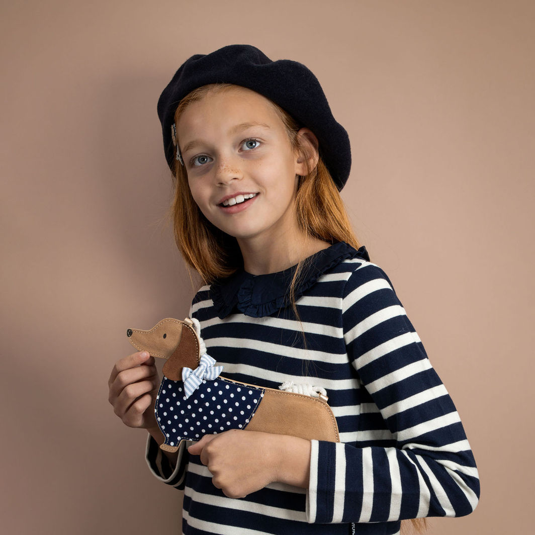 Mimi &amp; Lula taske med rem, Sausage Dog Mon Cheri