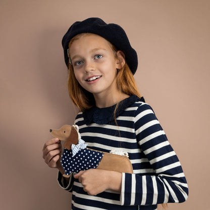 Mimi &amp; Lula taske med rem, Sausage Dog Mon Cheri