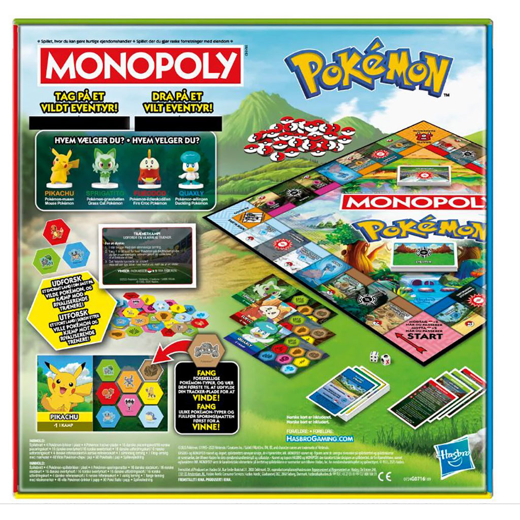 Hasbro Spil, Monopoly Pokemon DK/NO