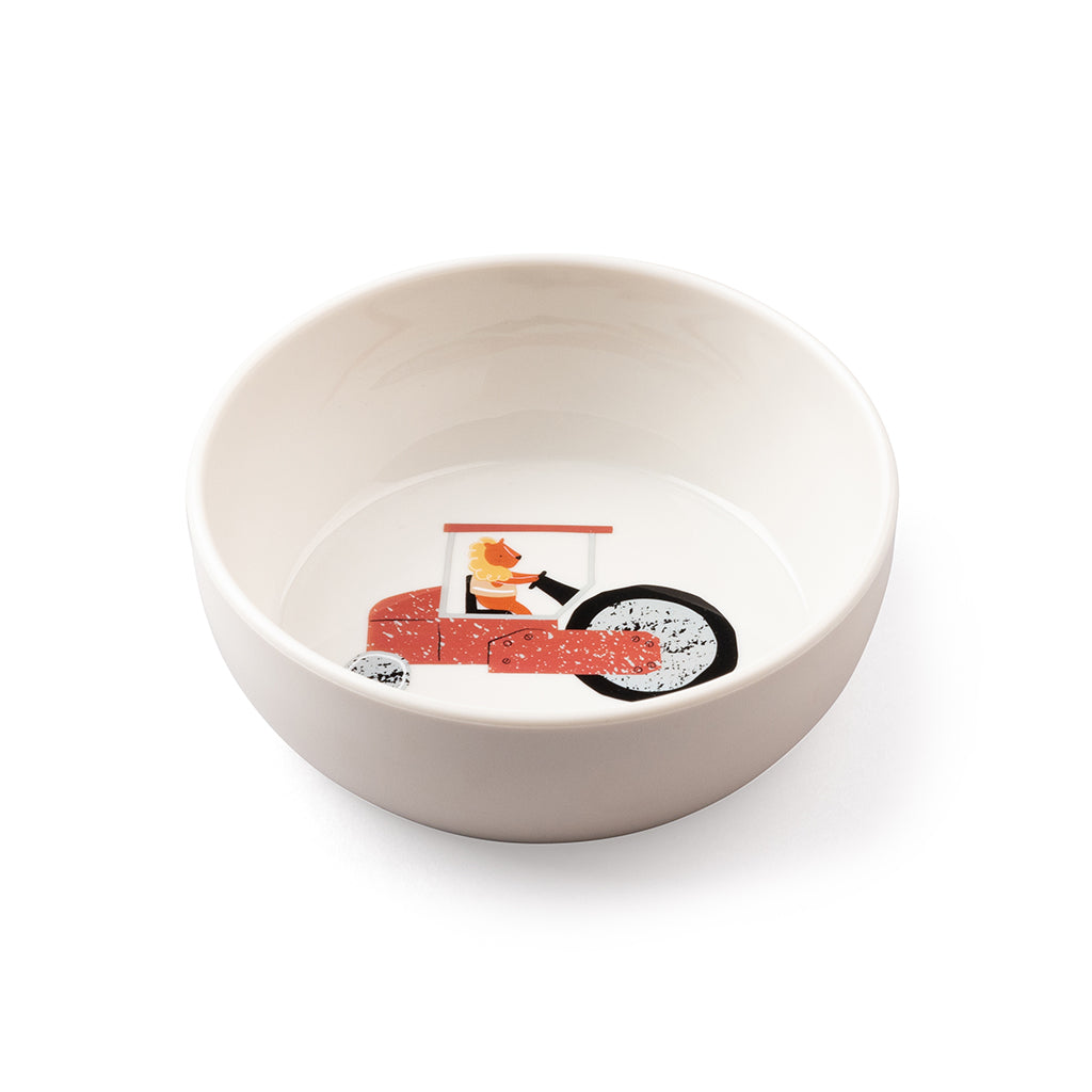 Sebra tallerken, dyb - Busy Builders