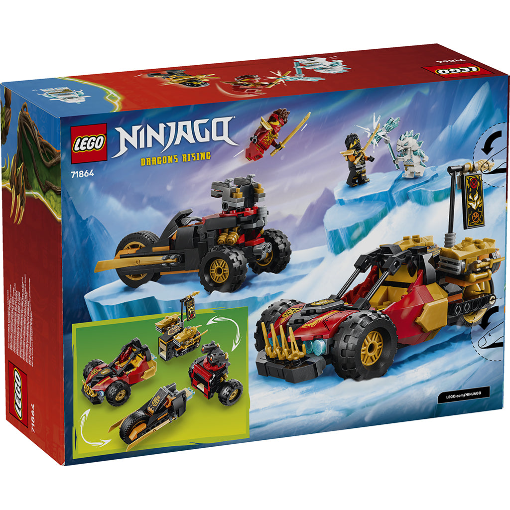LEGO® NINJAGO® Kai og Coles kombi-køretøjer