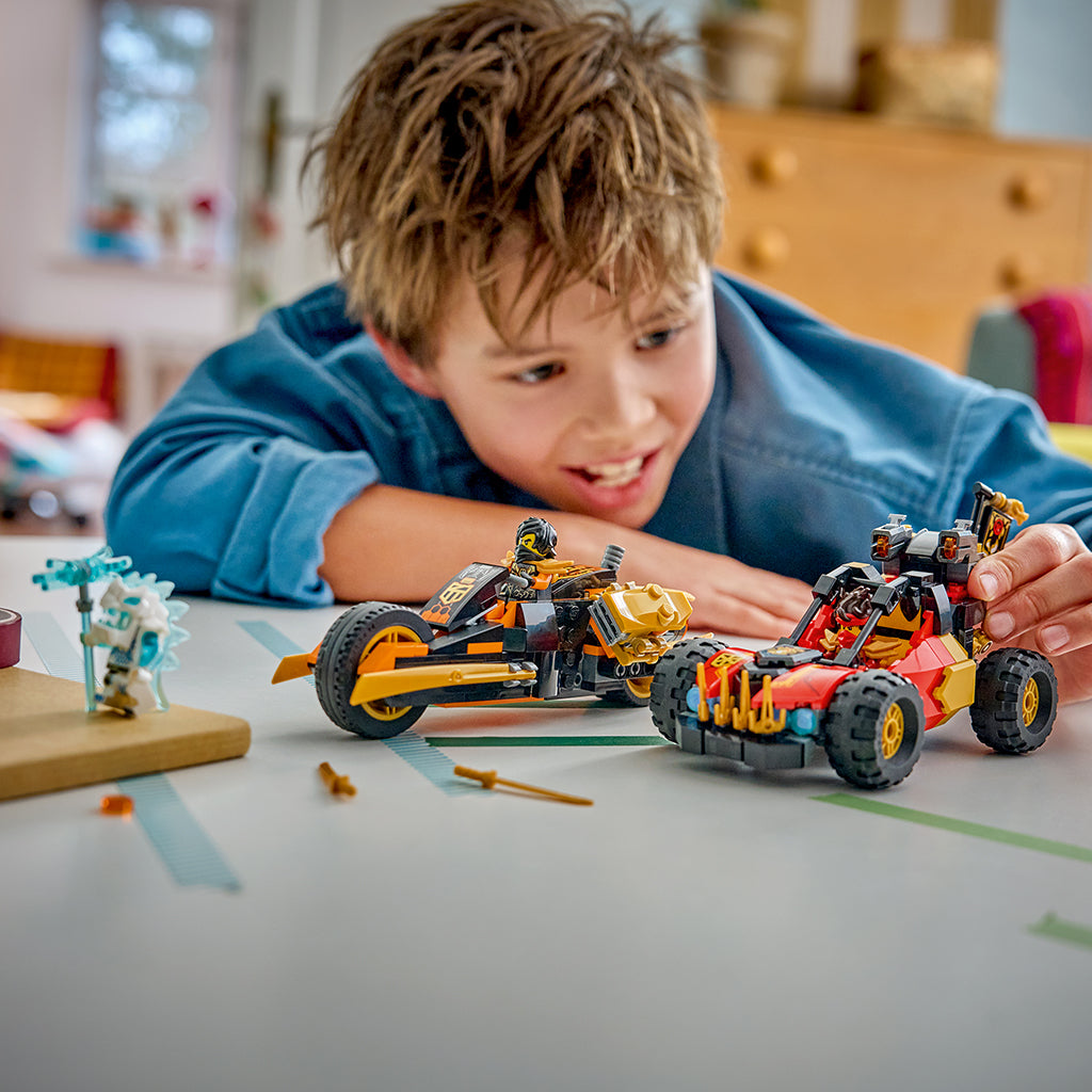 LEGO® NINJAGO® Kai og Coles kombi-køretøjer