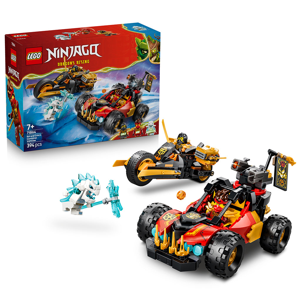 LEGO® NINJAGO® Kai og Coles kombi-køretøjer