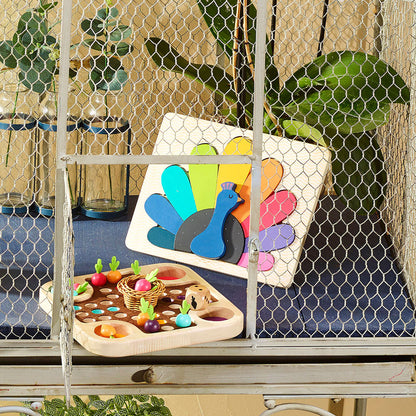 Vilac puslespil i træ, Påfugl af Andy Westface