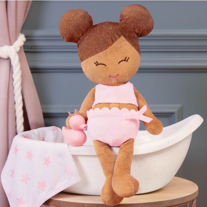LullaBaby Badedukke, Pige - Brunt hår