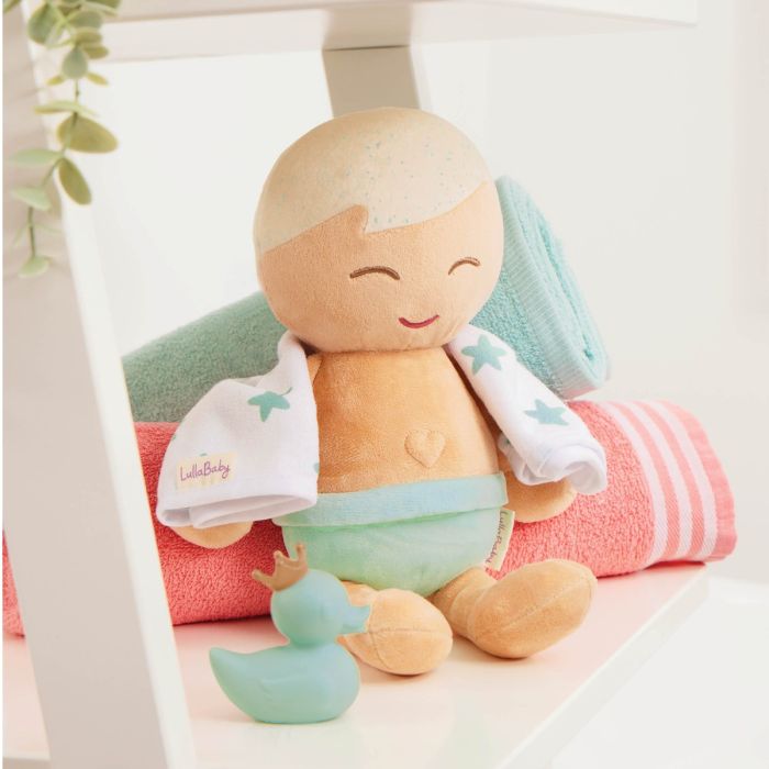 LullaBaby Badedukke, Dreng - Lyst hår