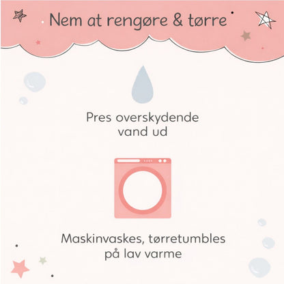 LullaBaby Badedukke, Dreng - Brunt hår