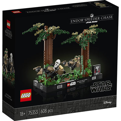 LEGO® Star Wars™ Diorama med speederjagt på Endor™