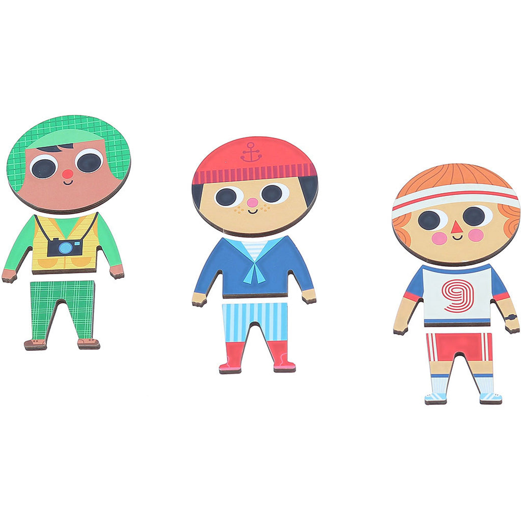 Vilac puslespil i træ,  6 x 3 brikker - Jules af Ingela P Arrhenius