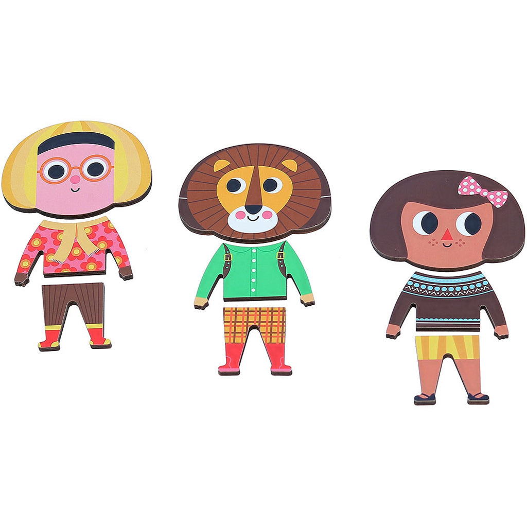 Vilac puslespil i træ,  6 x 3 brikker - Jane af Ingela P Arrhenius