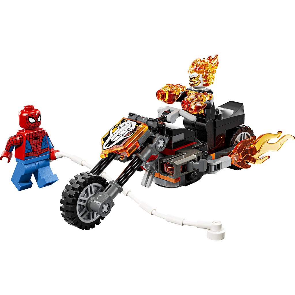 LEGO® Marvel Spider-Man mod Ghost Rider på motorcykel
