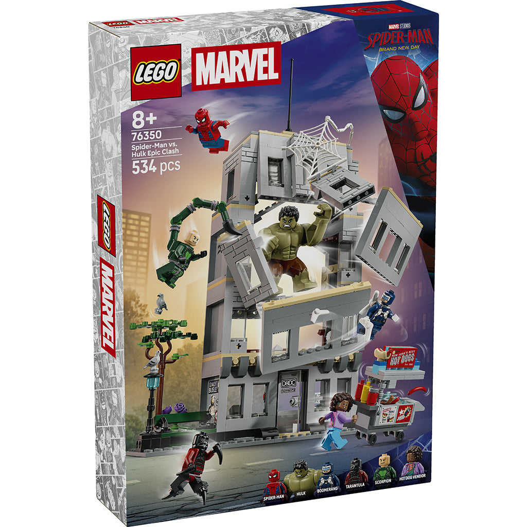 LEGO® ǀ Marvel Spider-Man mod Hulk – episk opgør 