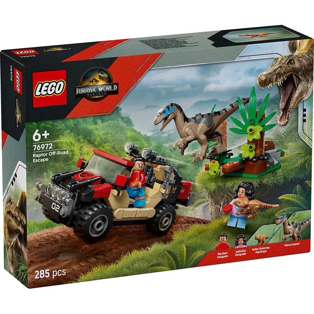 LEGO® Jurassic World™, Offroad-flugt fra raptor