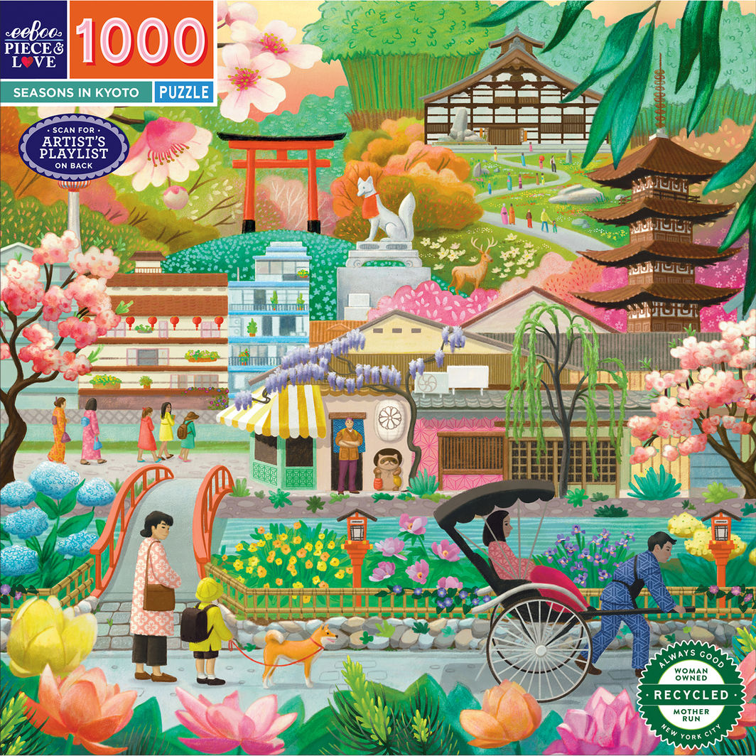 eeBoo Puslespil 1000 brikker, Seasons in Kyoto