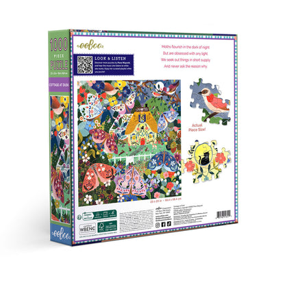 eeBoo Puslespil 1000 brk, Cottage at Dusk